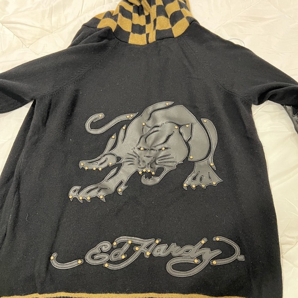 Authentic Ed Hardy cashmere cardigan - Picture 3 of 8